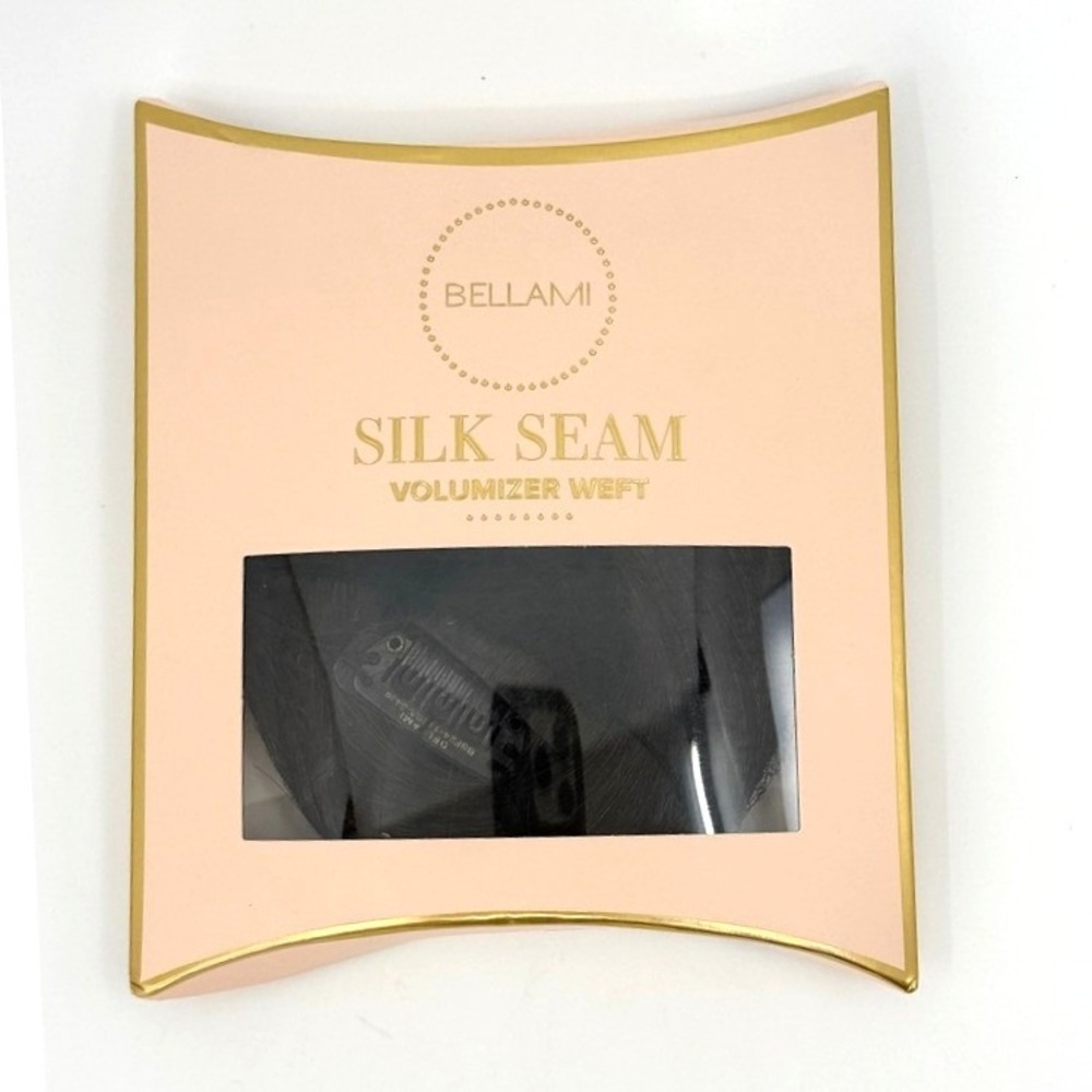 Bellami Silk Seam Volumizing Weft Walnut Brown #3 22" 55g New Open Box